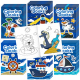 Cruise Ship Coloring Books - 24PCS Summer Mini Colouring Book Bulk for Kids Party Favors, Ocean Sea Cruising Sailing Drawing Booklet Goodie Bag Fillers, Birthday Class Painting Games Activities