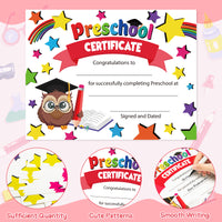 30pcs Preschool Certificates Paper, Kindergarten Graduation Gifts Diploma Certificate of Achievement Decorations for Printing, End of Year Student Gifts Graduation Ceremony Award Certificates