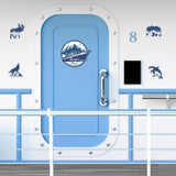 Cruise Door Decorations Magnetic - 5PCS Alaska Cruise Magnet, Alaskan Themed Ship Car Cabin Refrigerator Magnets Decal, Wolf Bear Deer Whale Magnetic Fridge Stickers for Home Kitchen Decor