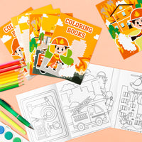 24pcs Fire Truck Coloring Books for Kids, Firefighter Party Favors Color Pages Drawing Booklet Supplies, Fireman Themed DIY Art Doodle Colouring Book Bulk Painting Games Goodie Bag Fillers