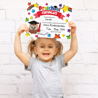 30pcs Preschool Certificates Paper, Kindergarten Graduation Gifts Diploma Certificate of Achievement Decorations for Printing, End of Year Student Gifts Graduation Ceremony Award Certificates