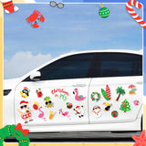 20pcs Christmas in July Cruise Door Magnet Decorations Magnetic, Summer Beach Refrigerator Car Cabin Ship Magnet Decor, July Xmas Tropical Hawaii Magnetic Decals Fridge Sticker for Home Kitchen