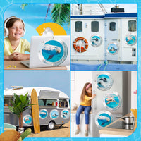 4pcs Cruise Door Magnets Decorations Magnetic, Cabin Ship Refrigerator Car Magnet, Sea Animal Magnetic Decal, Ocean World Turtle Dolphin Fridge Sticker for Home Kitchen Cabinet Decor (9.8 Inch)