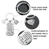 JAPBOR 18th Happy Birthday Key Chain Ring Present for Boys Girls Teenager, Inspirational Friendship Gift Double-Sided Engraving Stainless Steel Keyring High School College Student Gifts for Classmate